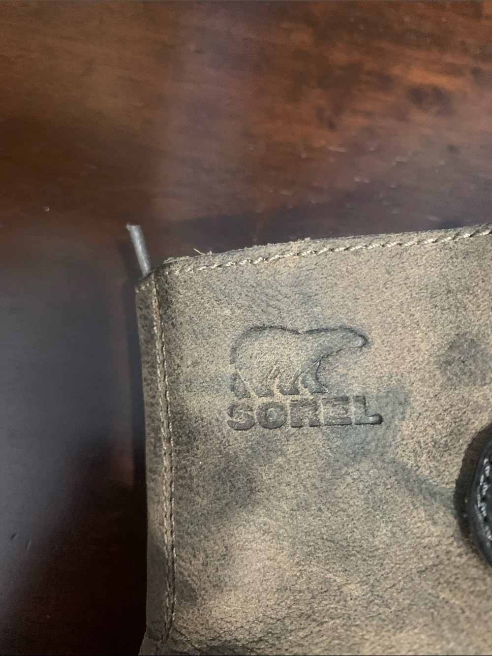 Sorel Brown Lace-Up Wedge Ankle Boots - Picture 6 of 7